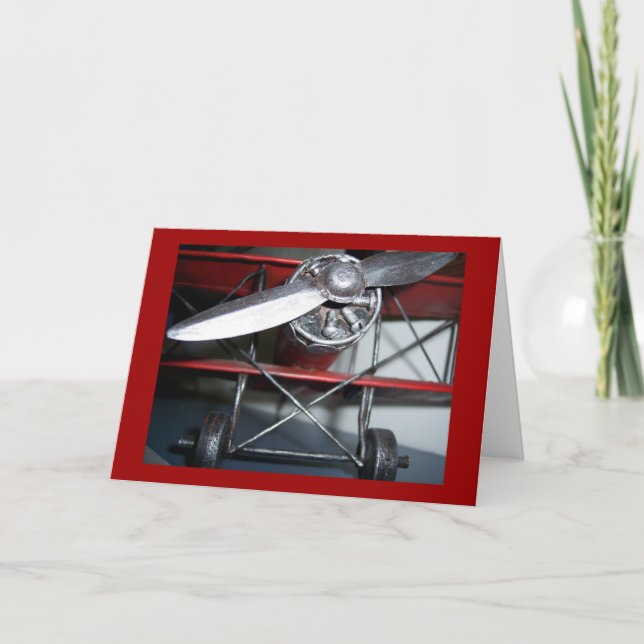 Flygplanets födelsedag kort (Framsida)