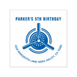 Flygplanets födelsedag självfärgande stämpel