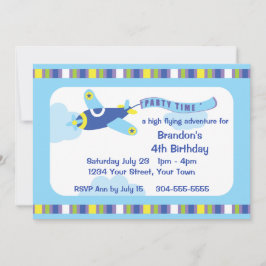 Flygplanets Födelsedagsfest Inbjudningar