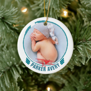 Flygplanets fotoPersonlig Julgransprydnad Keramik