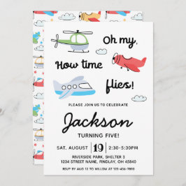 Flygplanets helikopter födelsedag i alla åldrar inbjudningar