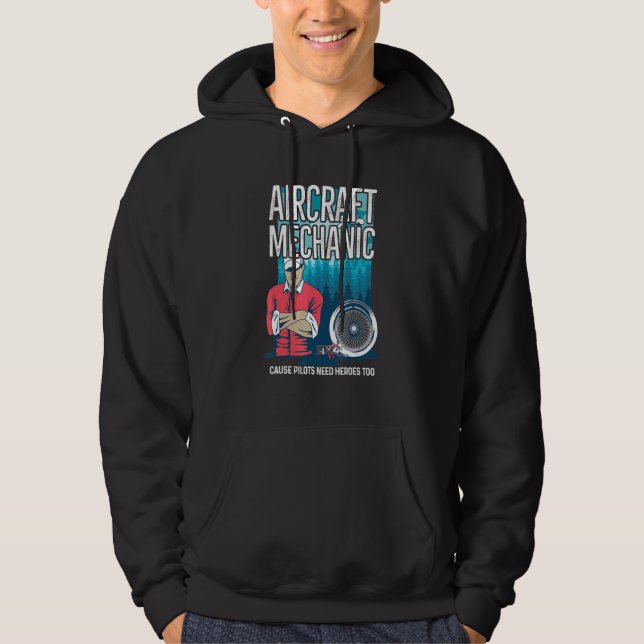Flygplanets ingenjörsoffert för ett flygplan i Mec Hoodie (Framsida)
