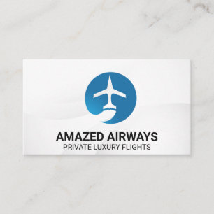 Flygplanets Logotyp Flygningar Visitkort