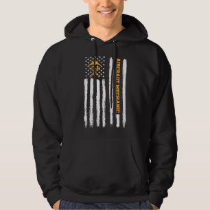 Flygplanets mekaniker för luftfartsteknik America Hoodie