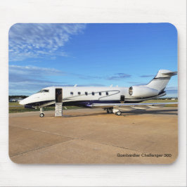 Flygplanets mouse Pad med Bombardier Challenger Musmatta