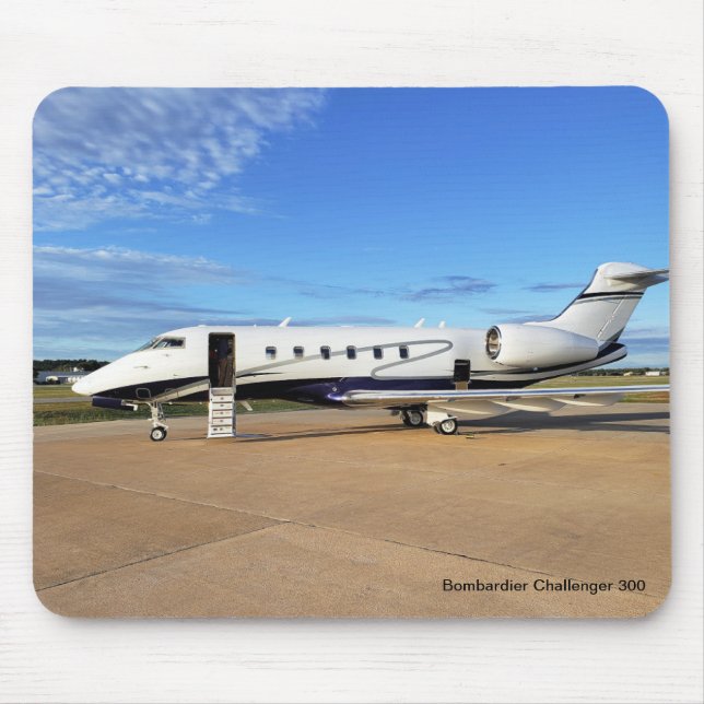 Flygplanets mouse Pad med Bombardier Challenger Musmatta (Framsidan)