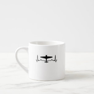 Flygplanets örtslag WW2 Classic Fighter Flygplan G Espressomugg