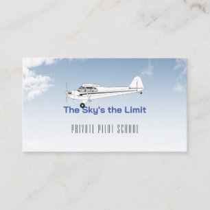 Flygplanets pilotskola Instruktör Visitkort