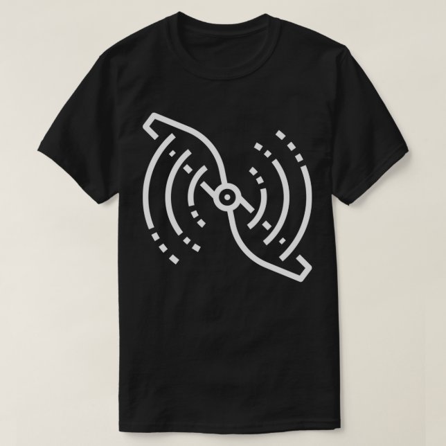 Flygplanets propeller Clear Prop White T Shirt (Design framsida)