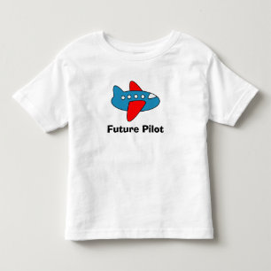 Flygplanets tecknad småbarn t-skjorta för framtida t-shirt