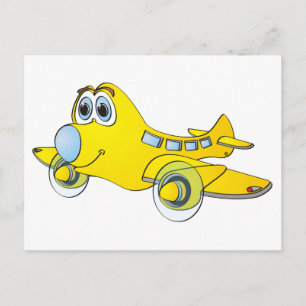 Flygplanets Tecknad Vykort