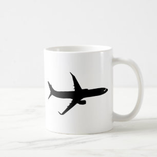 Flygplanjetflygplanet skuggar flyg skräddarsy fä kaffemugg