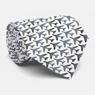 Flygplankapten Tie Armani Smokey Grått & White Slips