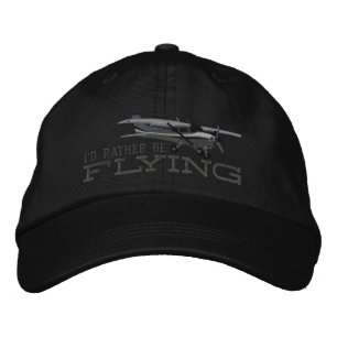 Flygplanklassikern Cessna som jag skulle flyger Broderad Keps
