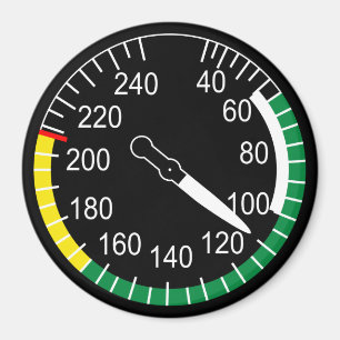 Flygplankurshastighetindikator Magnet
