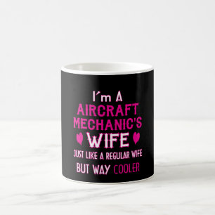 Flygplanmekaniker fru kaffemugg