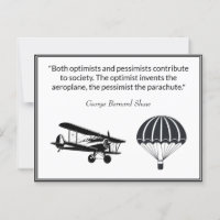 Flygplans Fallskärm Citat George Bernard Shaw