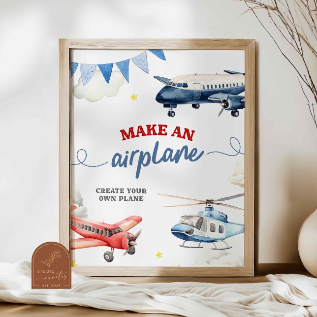 Flygplans Födelsedags Anpassad Skylt (Skapare uppladdad)