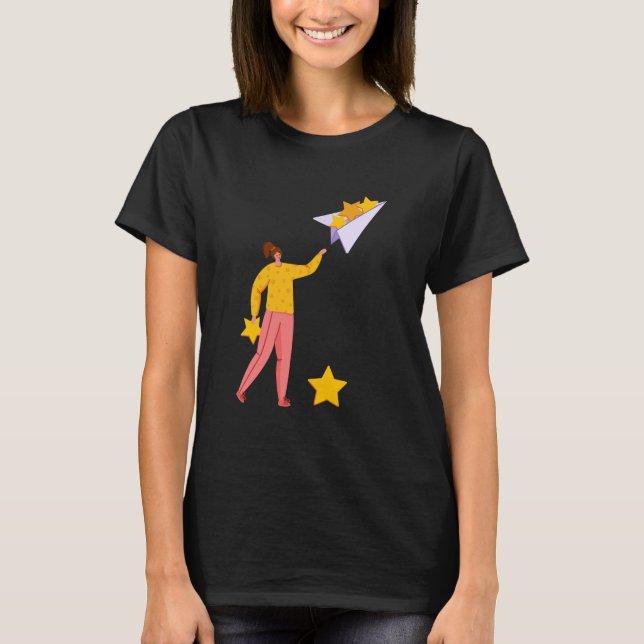 Flygplans tema design t shirt (Framsida)