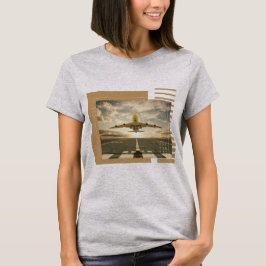 Flygplans tema design t shirt