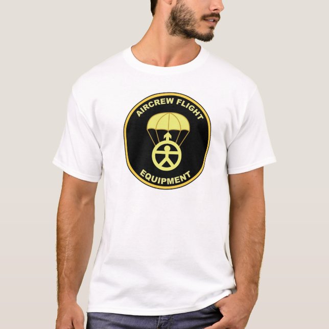 Flygplansbesättningflyg utrustar t-shirt (Framsida)