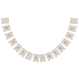 Flygplansbuntning i grattis på födelsedagen vimplar