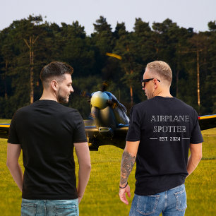 Flygplansfläckare Est. 20xx Anpassad Aviation T-Sh T Shirt