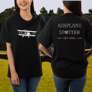 Flygplansflottare Est. 20xx Skräddarsydd Flygtröja T Shirt