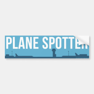 Flygplansflottör Blå Bildekal