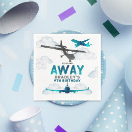 Flygplansflyg, alla Födelsedagsfester i åldern Pappersservett