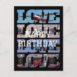 Flygplansflygning, fotokollage, luftfart, coolt vykort