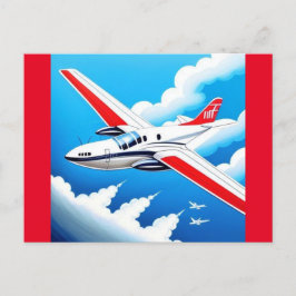 Flygplansflykt Vykort