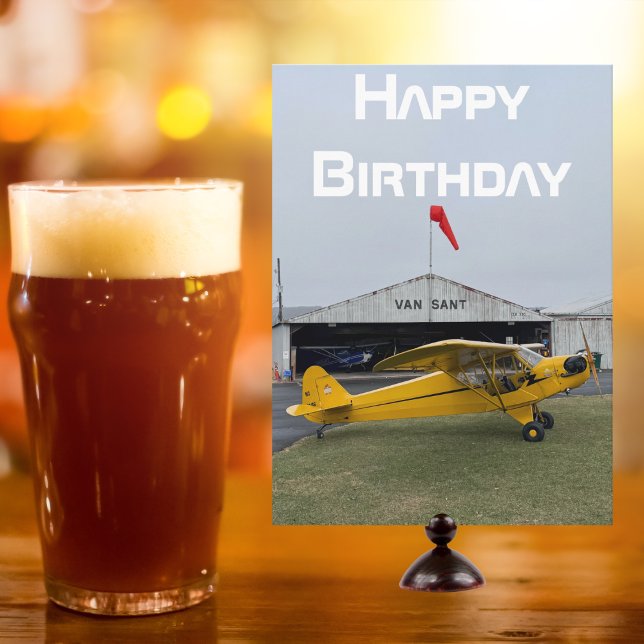 Flygplansfoto, Coola Aviation Pilot Birthday Kort (Skapare uppladdad)