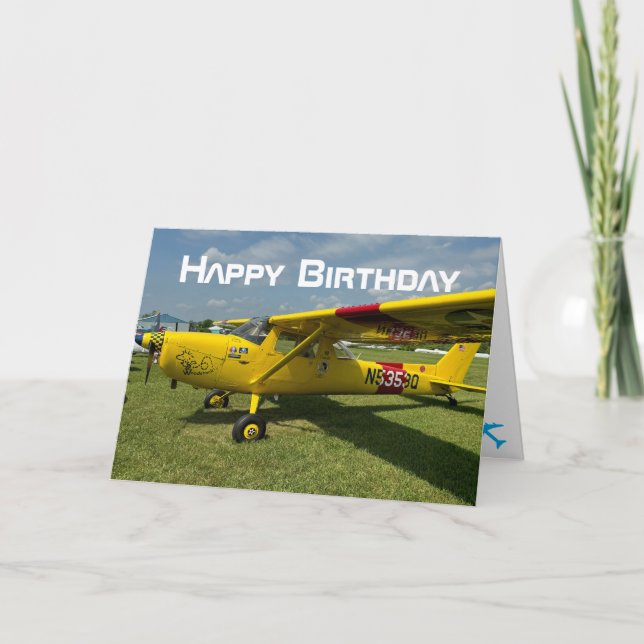 Flygplansfoto, Coola Aviation Pilot Birthday Kort (Framsida)