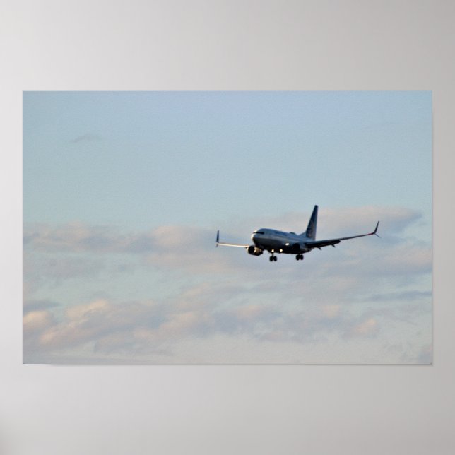 Flygplansfoto Poster (Framsidan)