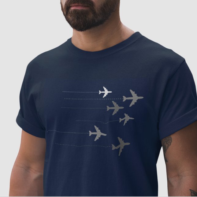 flygplansgrafik, blå t-shirt (Skapare uppladdad)