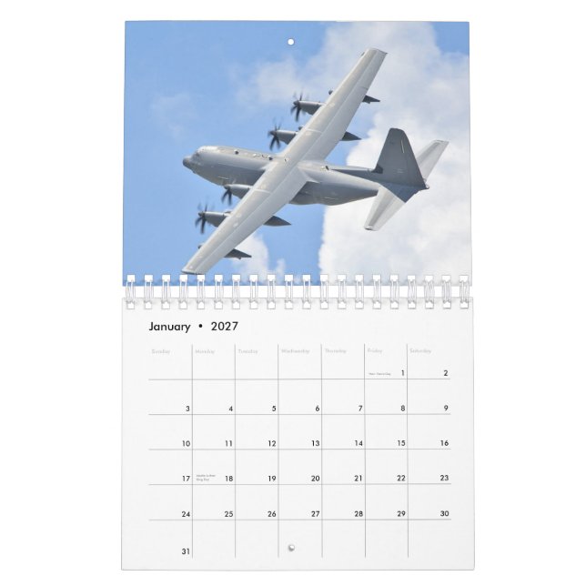 Flygplanskalender Kalender (Jan 2027)