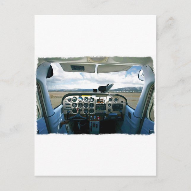 Flygplanskocka Vykort (Framsida)