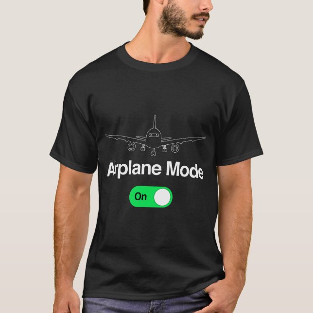Flygplansläge Kommersiell Flygplan-gåva för Pilot  T Shirt (Framsida)