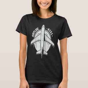 Flygplansläge  Pilot Flygplan Flyg Luftfart Ragla T Shirt