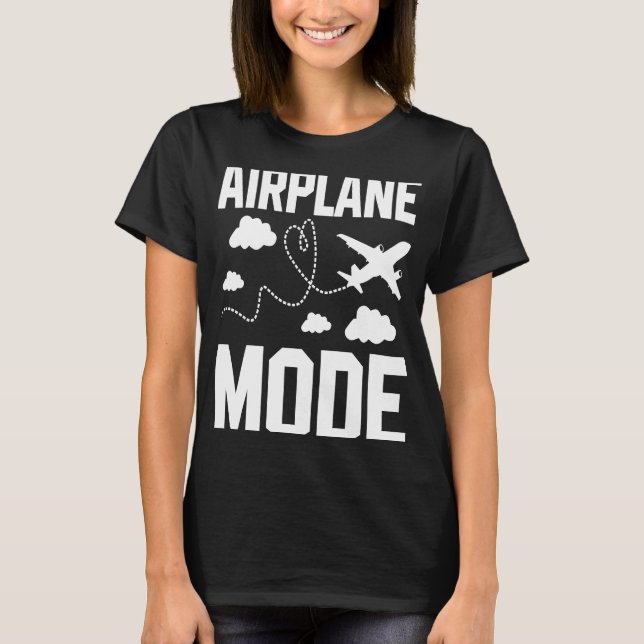 Flygplansläge Pilot Flygplan Flygplan Aviation 16 T Shirt (Framsida)