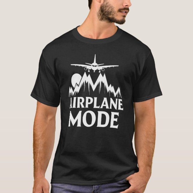 Flygplansläge Pilot Flygplan Flygplan Aviation 17 T Shirt (Framsida)