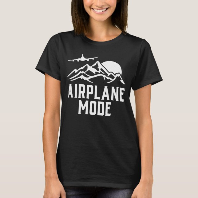 Flygplansläge Pilot Flygplan Flygplan Aviation 20 T Shirt (Framsida)