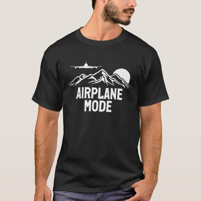 Flygplansläge Pilot Flygplan Flygplan Aviation 24 T Shirt (Framsida)