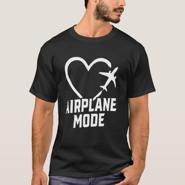 Flygplansläge Pilot Flygplan Flygplan Aviation 34 T Shirt (Framsida)