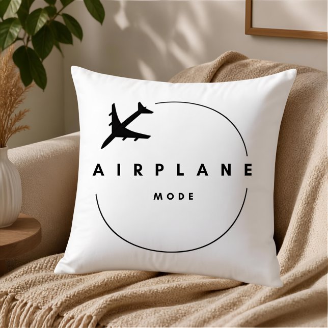 Flygplansläge, Resa, Minimalistisk skrift, Luftfar Kudde (Skapare uppladdad)
