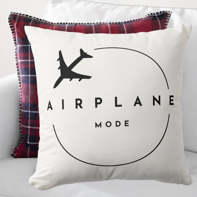 Flygplansläge, Resa, Minimalistisk skrift, Luftfar Kudde (Skapare uppladdad)
