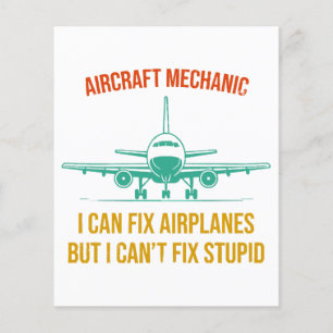 Flygplansmekaniker kan fixa flygplan, men jag kan 