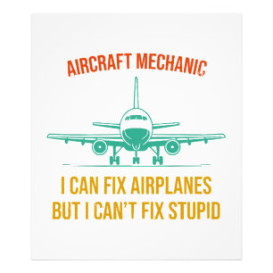 Flygplansmekaniker kan fixa flygplan, men jag kan fototryck