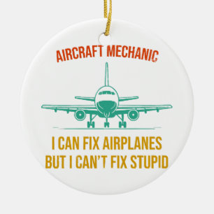 Flygplansmekaniker kan fixa flygplan, men jag kan  julgransprydnad keramik